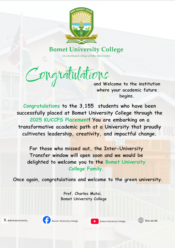 Welcome Message
